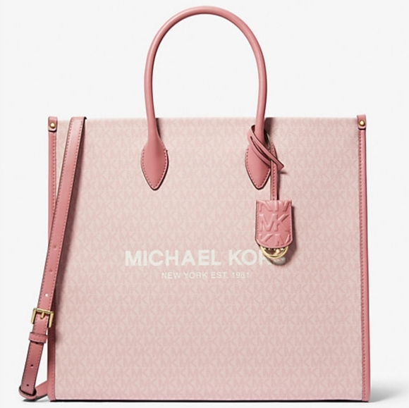MICHAEL Michael Kors Handbags - ⚠️LAST 1⚠️ Michael Kors Mirella Logo LG Tote Pink